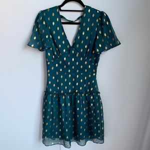 Gold Polkadot Dress